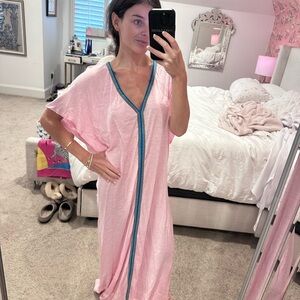 Pitusa Pink Dress with Blue Accents